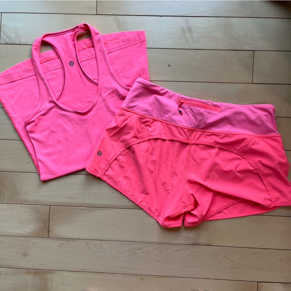 Lululemon Neon Pink Set Size 6 - Picture 2 of 14